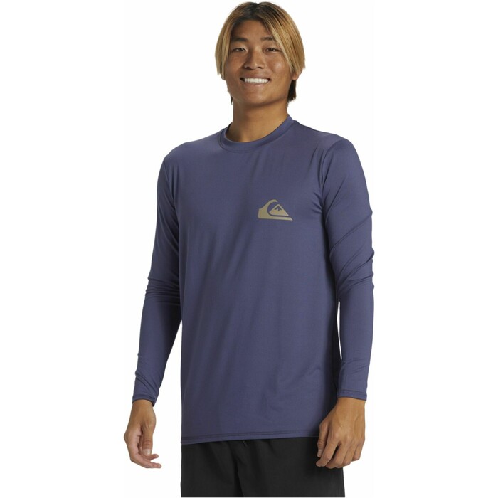 2024 Quiksilver Mens Everyday UV50 Long Sleeve Surf T-Shirt AQYWR03136 - Crown Blue